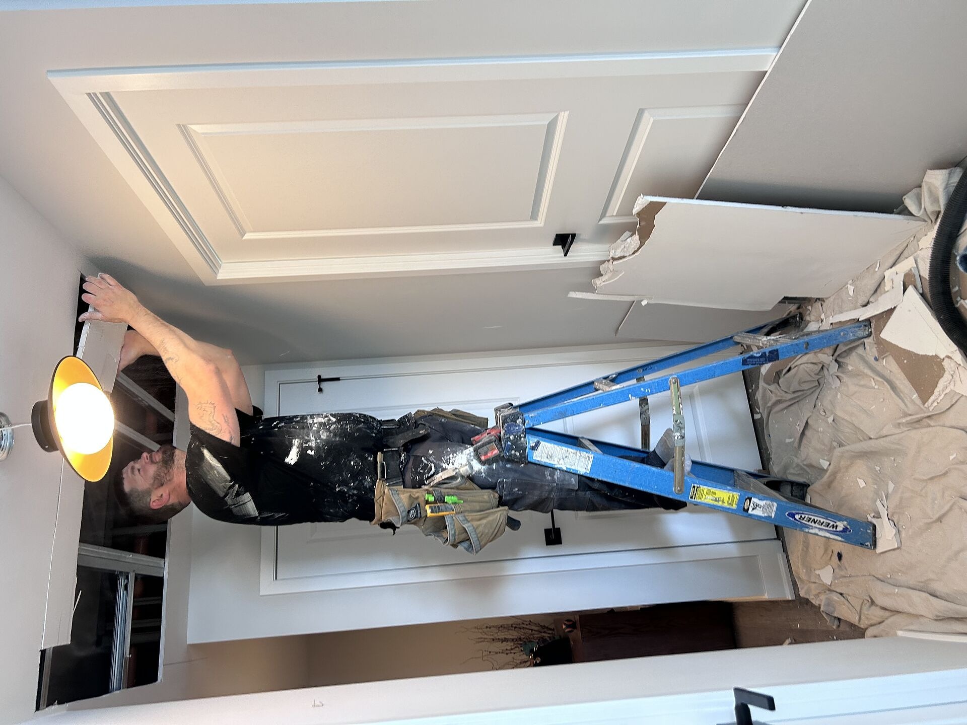 Ceiling Repair in Progress